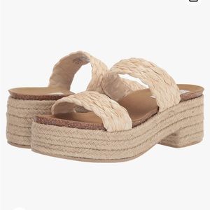 Steve Madden Raffia Platform Sandals